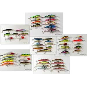 Click here to buy Wholesale Bulk Lot of 51 New Born-To-Fish Crankbait Fishing Lures.
