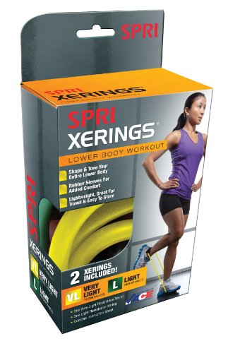 SPRI ES540R Yellow and Green Xerings (Light and Very Light Resistance)