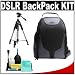 Bower Pro Digital SLR Photography BackPack + Tripod + Cleaning Kit for Canon Rebel XSi, XS, XTi, 40D, 50D, Nikon D40, D60, D80, D90, D200, D300, D700, Olympus Evolt E-410, E-420, E-510, E-520, and Sony Alpha A200, A300, A350, A700 Digital SLR Cameras