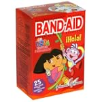 Band-Aid Adhesive Bandages, Dora the Explorer, Assorted Sizes 25 sterile bandages $3.29