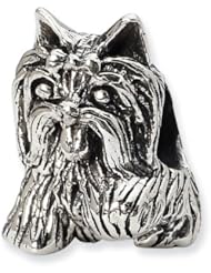 Sterling Silver Reflections Yorkshire Terrier Bead