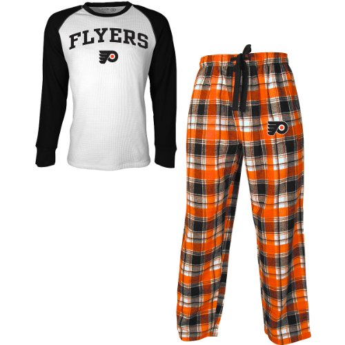 Concept Sports Philadelphia Flyers Legend Thermal Shirt And Flannel Pants Set Small