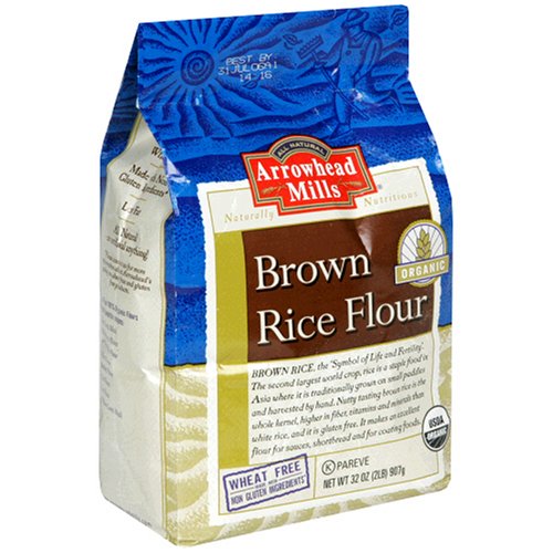 Arrowhead Mills Brown Rice Flour, 2-Pound Bags (Pack of 4)