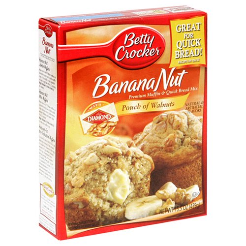 Betty Crocker Premium Muffin Mix, Banana Nut, 15.5-Ounce Boxes (Pack of 12) by Betty Crocker