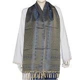Fashion Accessories Women's Scarves Silk and Viscose Size 20 x 72 inches (srft142)