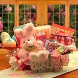 Bunny Fun Easter Gift Basket PINK