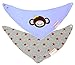 Kiddlywinks Bandana Bib Set - Cute New Baby Gift or Toddler Bib Set