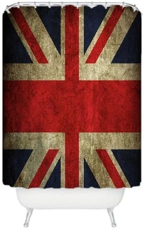 Flag Union Jack Stuff Unique Design Custom New Year Gift Generic Polyster Bathroom Bath Curtain Shower Curtain for Bathroom Decor 60 x 72 60 by 72
