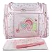 Search Our Specialty Mall : Baby Essentials Pink Love Diaper Bag with Changing Pad + Wipe Case
