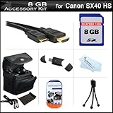 8GB Accessories Bundle Kit For Canon PowerShot SX40 HS SX40HS Digital Camer ....