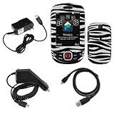 Samsung Smile T359 Combo Black/White Zebra Protective Case Faceplate Cover  ....