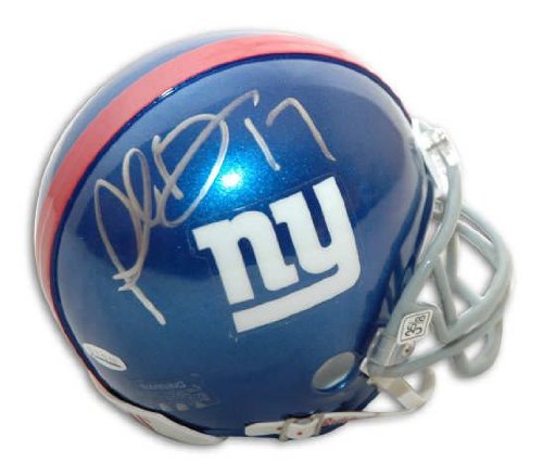 Autographed Plaxico Burress New York Giants Mini Helmet