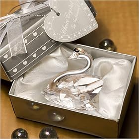 Choice Crystal by Fashioncraft - Swan Favors (Set of 20) - Baby Shower Gifts & Wedding Favors