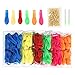 600 PCS Water Balloons Refill Kit for Used Straws - 6 Assorted colors New Version Rubber Bands - Refill Bunch of Balloons in a Flash by Lizber