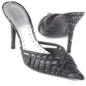 Womens BCBGirls Minato Mule Black Leather