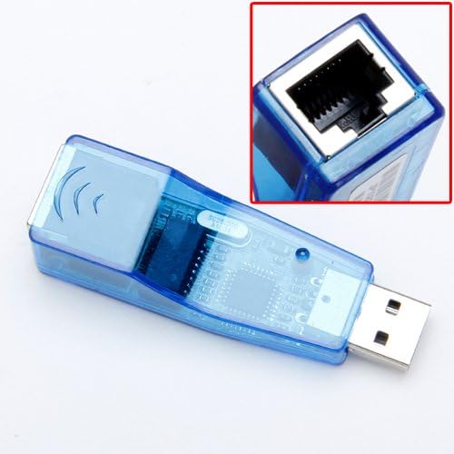 Blue USB 2.0 Ethernet 10/100 Network LAN RJ45 Adapter Card