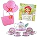 Tea Party Gift Set- Includes Book, Tea Set, Hat, and Purse. Perfect Pretend Play for Toddlers and Little Girls Age 2 3 4 5 6 7 Years- My First Tea Party!