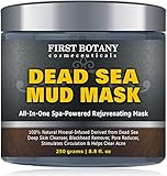 100% Natural Mineral-Infused Dead Sea Mud Mask 8.8 oz for Facial Treatment, Skin Cleanser, Pore Reducer, Anti Aging Mask, Acne Treatment, Blackhead Remover, Cellulite Treatment & Natural Moisturizer