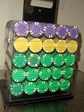 1000 Multi-colored 11.5g Poker Chips in Acrylic Carrying Case