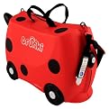 Trunki Harley Kids Ride on Luggage - Ladybug - Red