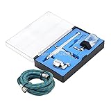 ホット ヴェーダ 0.3 ミリメートル wd134 デュアル アクション エア ブラシ スプレー ガン キット セット 1.8 メートル エア ホース wd21新しい