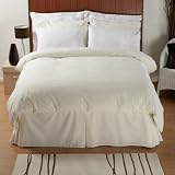 Double Exclusive 200 Count Pure Egyptian Cotton Box Pleated Platform valance in White