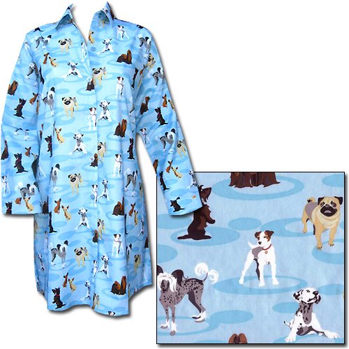 The Cat's Pajamas Dog Spot Non-Flannel Nightshirt X-small