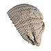 FUNOC Women Ladies Baggy Beret Chunky Knit Knitted Braided Beanie Hat Ski Cap