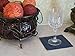 12 CleverDelights Navy Hemstitch Cocktail Napkins - 6