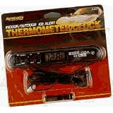 Indoor & Outdoor Ice Alert Thermometer & Clock