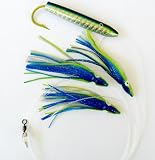 4in Mahi Holographi Cedar Plug Daisy Chain Saltwater Fishing Lure for Mahi Tuna Sails Wahoo