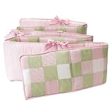 Patchwork Crib Bumper - Pink