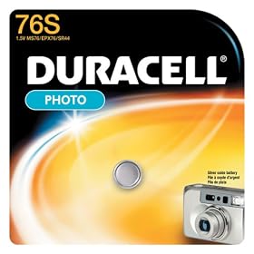 Duracell MS76BPK Photo Batteries, Size 1.5 Volt Silver Oxide