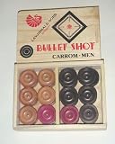 Professional Wooden Carrom Men (coins) Set - Bullet Shot