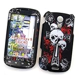 Samsung Epic 4G (Sprint) Rubberized Snap On Protector Hard Case "Cross 