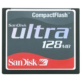 Sandisk 128 MB Ultra CompactFlash Card