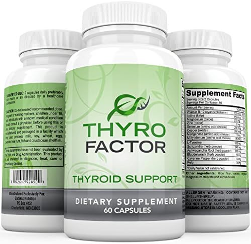 Thyroid Support ~ Potent and Effective Blend for More Energy ~ Selenium 200 mcg, Kelp, and Ashwaganda for Hormone Production ~ Fast Working ~ Best Mix of Herbal Supplements for Thyroid Metabolism