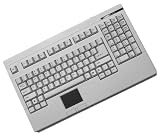 Adesso Rackmount White PS/2 Keyboard with Glidepoint Touchpad  ( ACK-730PW )