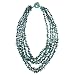 Multi-Strand Genuine Turquoise Chips Necklace