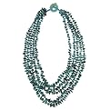 Multi-Strand Genuine Turquoise Chips Necklace