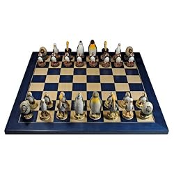 Sea Bird Chess Set - Blue Board