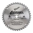 Milwaukee 48-40-4156 8 1/4-Inch 40 Tooth ATB Thin Kerf Regular Purpose Saw Blade with 5/8-Inch Arbor for Blade Right Saws