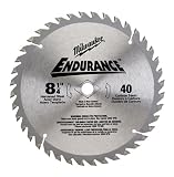 Milwaukee 48-40-4156 8 1/4-Inch 40 Tooth ATB Thin Kerf Regular Purpose Saw Blade with 5/8-Inch Arbor for Blade Right Saws