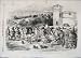 1856 ITS RAINING LADIES DOGS RUN FOR COVER OLD PRINT