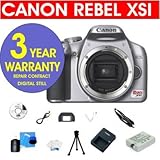 Canon EOS Rebel XSI 450D 12.2 MP Digital Camera Body (black) + 6 Piece Digi ....