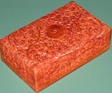 Shesham Wood Handcarved Jewelry, Storage, Keepsake Box, Kashmiri Fine Carved Design, 8" X 5"