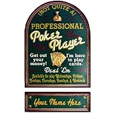 CUSTOMIZED Classic Player All Wood Decorative Sign
