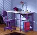 Study Center Student Computer Desk in Purple/Gray By Studio RTA Furniture