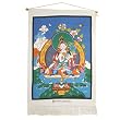 Buddha Wall Art: Large Printed White Tara Wall Hanging