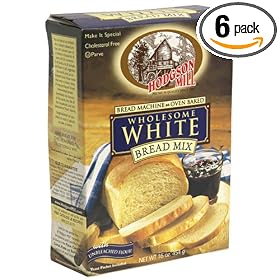 Hodgson Mill Wholesome White Bread Mix, 16-Ounce Boxes (Pack of 6)